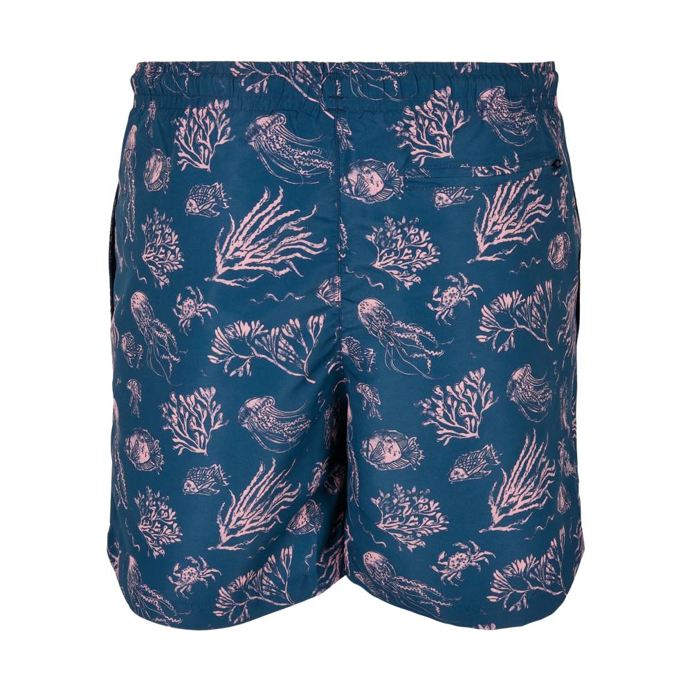 Urban Classics - Pattern nautical aop Zwemshorts - Blauw